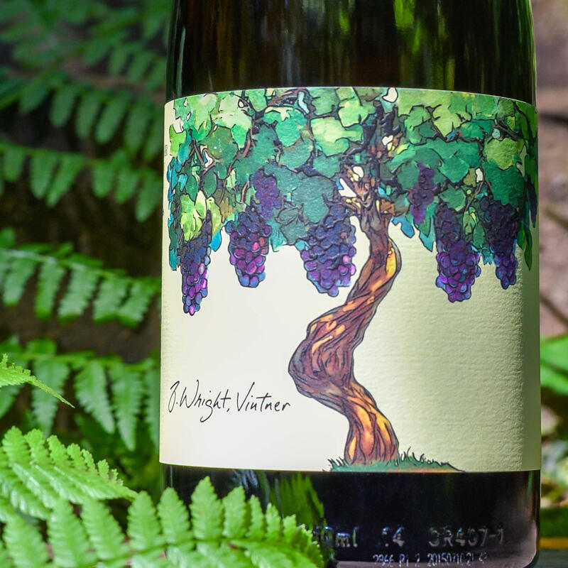 J Wright Vintner Wine Design by Plumbline Creative